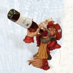 13" H. Bottle Holder, Red Coat Capt.