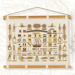 30" x 23" Canvas Knot Scroll